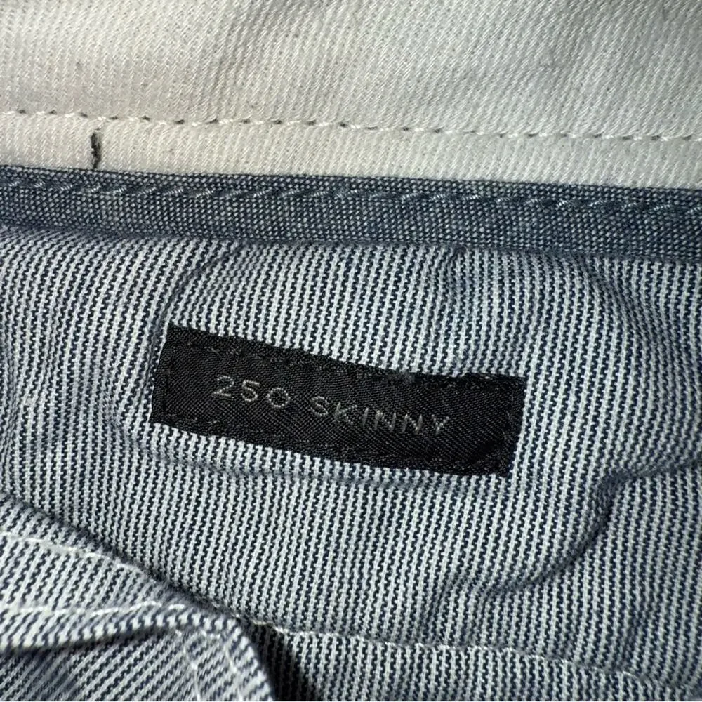 J. Crew Men's Size 33 x 32 Style 250 Skinny Chino Pants Navy Blue Stretch